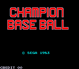 Champion Base Ball Title Screen
